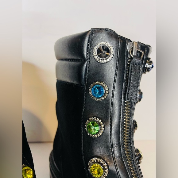 Kurt Geiger London Rainbow Black Bobby Boots - Picture 11 of 14